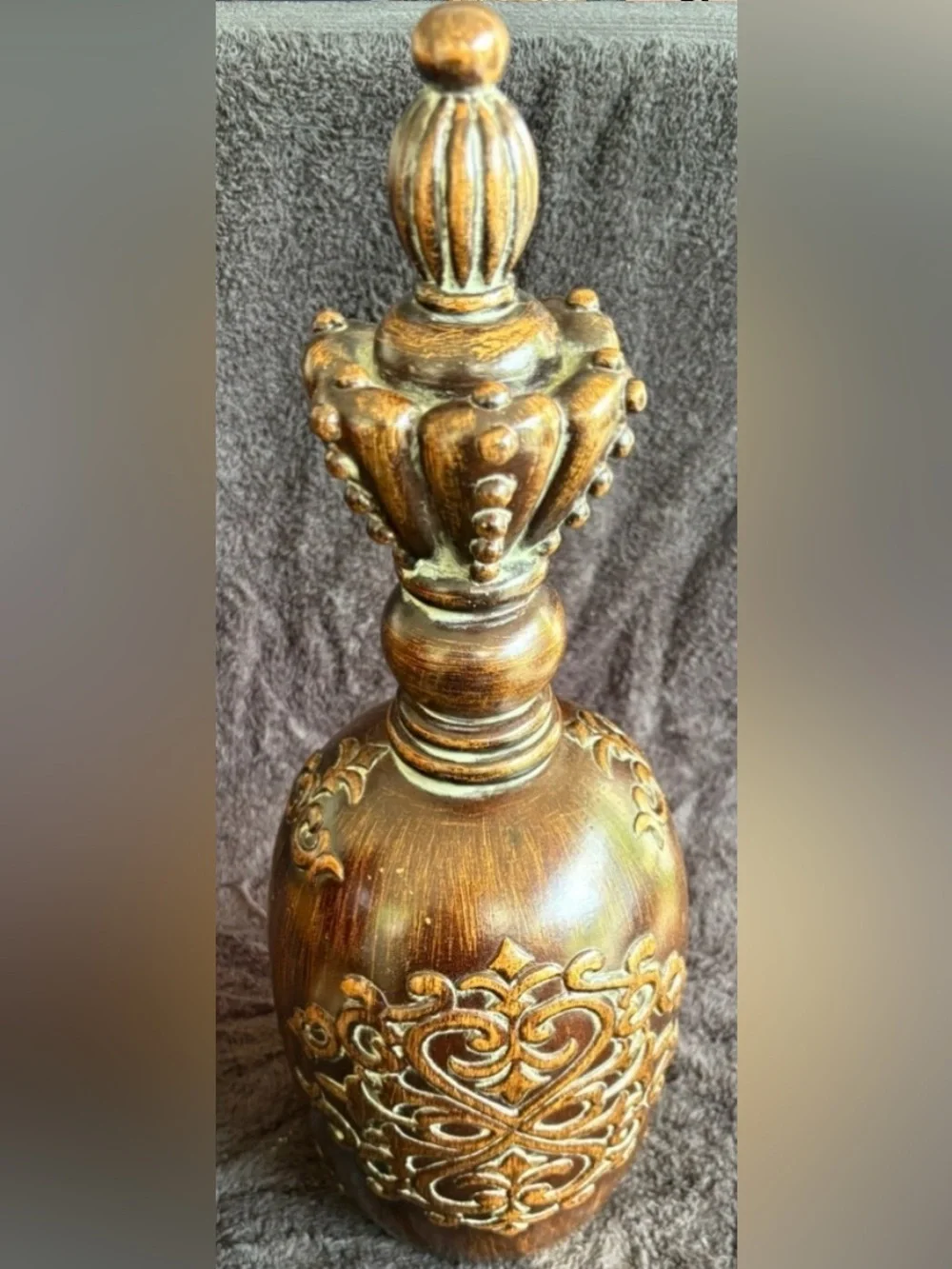 Rustic Brown Decorative Finial - Unbranded
